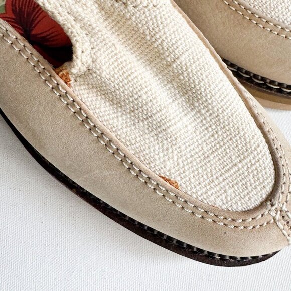 Tommy Bahama Gatsby Suede Canvas casual Loafers 8 - Picture 9 of 10